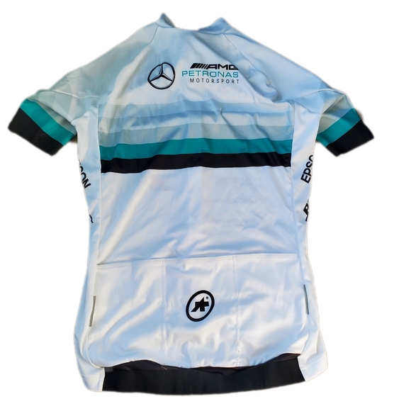 🚫Sold🚫Mercedes Benz Tommy Hilfiger Grand Prix Men's short sleeve Cycling shirt - Picture 2 of 4